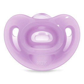 Nuk Sensitive Πιπίλα 100% Μαλακής Σιλικόνης 6-18m Μωβ, 1τμχ