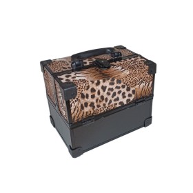 Ro-Ro Accessories Επαγγελματικό Βαλιτσάκι Καλλυντικών Λεοπάρ, 1τμχ