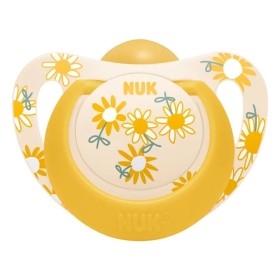 Nuk Star Ορθοδοντική Πιπίλα Latex Λευκή με Πουλιά 6-18m, 1τμχ