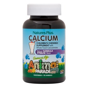 Natures Plus Animal Parade Calcium Ζελεδάκια Ασβεστίου για Παιδιά, 90 Μασώμενες Ταμπλέτες