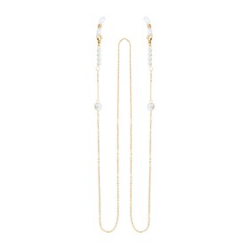 Medisei Dalee Two Size Pearls Αλυσίδα Γυαλιών σε Χρυσό Χρώμα, 1τμχ