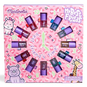 Martinelia My Best Friends Clock Nail Polish Beauty Set Παιδικό Σετ Γκλίτερ Βερνίκια Νυχιών, 12x3ml