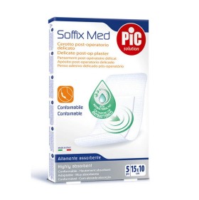 Pic Solution Soffix Med Αυτοκόλλητες Γάζες 10cmx15cm, 5τμχ