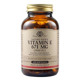 Solgar Vitamin E 1000IU Συμπλήρωμα Διατροφής Βιταμίνη Ε με Ισχυρή Αντιοξειδωτική Δράση Συμβάλλει στην Υγεία του Καρδιαγγειακού & Ανοσοποιητικού Συστήματος , 100softgels
