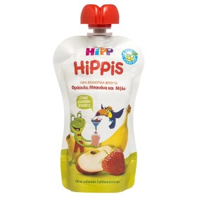 Hipp Hippis Φρουτοπολτός Φράουλα, Μπανάνα/Μήλο 100gr