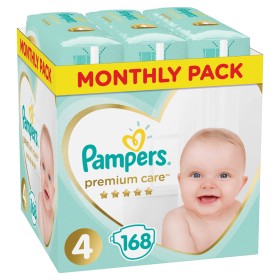 Pampers Premium Care No 4 (9-14kg), 168 τμχ