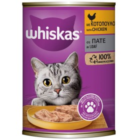 WHISKAS ΓΑΤΟΤΡΟΦΗ ΠΑΤΕ 400gr - (ΚΟΤΟΠΟΥΛΟ)