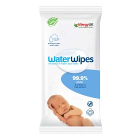 WaterWipes 100% Plastic-free Άοσμα Μωρομάντηλα, 99.9% Νερό, Ηλικίες 0+, 28τμχ