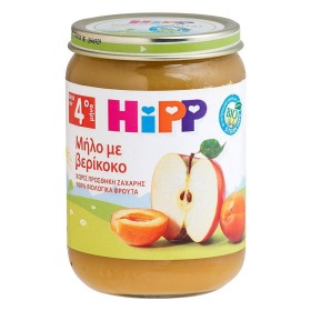 Hipp Βρεφική Φρουτόκρεμα Μήλο με Βερίκοκο Μετά τον 4ο Μήνα, 190g