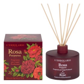 LErbolario Rosa Purpurea Αρωματικό Χώρου Με Ξύλινα Στικ, 200ml