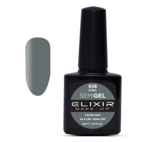 Elixir Make-up Semi Gel Ημιμόνιμο Επαγγελματικό Βερνίκι Νυχιών Νο936 Steel, 8ml