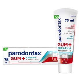 Parodontax Gum + Breath & Sensitivity Οδοντόκρεμα για Υγιή Ούλα & Δροσερή Αναπνοή, 75ml