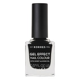 Korres Gel Effect Nail Color Βερνίκι Νυχιών Black 100, 11ml
