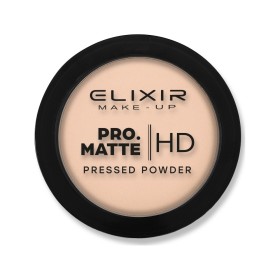 Elixir Make-Up Pro. Matte Pressed Powder HD Πούδρα για Ματ Αποτέλεσμα, No204 Latte Coffee