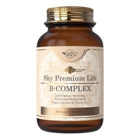 Sky Premium Life B-Complex, Συμπλήρωμα Διατροφής με 8 Βιταμίνες του Συμπλέγματος B, για Ενέργεια και Δυνατό Ανοσοποιητικό, 60tbs