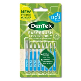 DenTek Eco Easy Brush Μεσοδόντια Βουρτσάκια ISO 3 0,6mm Μπλε, 8τμχ