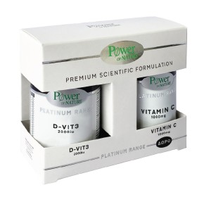 Powerhealth Platinum Range Vitamin D3 2000iu 60 Δισκία & Δώρο Vitamin C 1000mg 20 Δισκία
