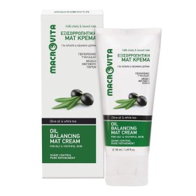 Macrovita Oil Balancing Mat Cream Εξισορροπητική Ματ Κρέμα με Λάδι Ελιάς & Λευκό Τσάι, 50ml