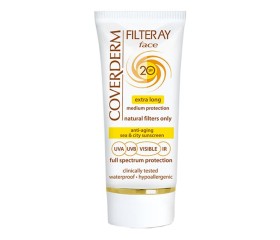 Coverderm Filteray Face Αντηλιακό Προσώπου SPF20, 50ml