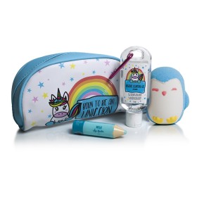 Pokhara Τσαντάκι Unicorn με Αντισηπτικό, Lip Balm & Bathbomb, 1σετ