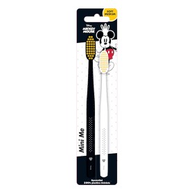 Mr.White Παιδικές Οδοντόβουρτσες Minne Άσπρη+Μαύρη Soft Medium, 2τμχ