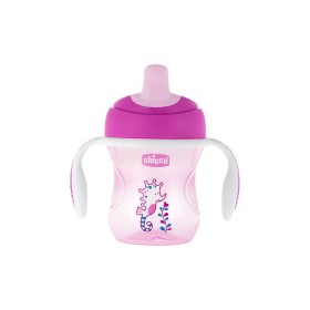 Chicco Training Cup 6m+ Pink 200ml-Εκπαιδευτικό Κύπελλο Ροζ