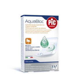 Pic AquaBloc Αυτοκόλλητες Αδιάβροχες Αποστειρωμένες Γάζες 5x7cm, 5τμχ