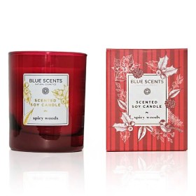 Blue Scents Scented Soy Candle Spicy Woods Κερί με Άρωμα Φρεσκάδας Ξύλου, 145g