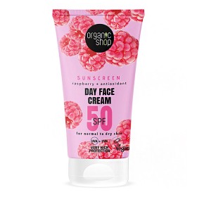  Natura Siberica Organic Shop Rasberry Αντηλιακή Κρέμα Προσώπου Κανονική-Ξηρή Επιδερμίδα SPF50, 50ml