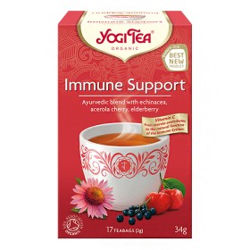 Yogi Tea Immune Support Bio Τσάι με Γλυκόπικρη Γεύση για το Ανοσοποιητικό, 17 φακελάκια