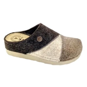 Comfort Way Ανατομικές Μάλλινες Παντόφλες Καφέ/Μπεζ κωδ.198, 1ζευγάρι