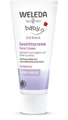 Weleda Baby Derma White Mallow Face Cream Κρέμα Προσώπου με Μολόχα, 50ml