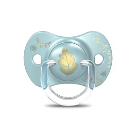 Suavinex Πιπίλα Σιλικόνης για 6-18 μηνών Physio Gold Blue, 1τμχ