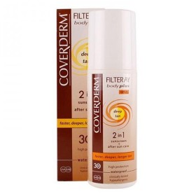 Coverderm Filteray Body Plus Deep Tan Αδιάβροχο Αντηλιακό Γαλάκτωμα Σώματος SPF30 που Επιταχύνει το Μαύρισμα, 100ml