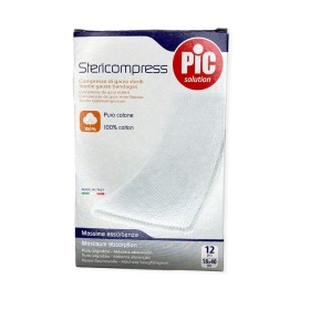 Pic Solution Stericompress Αποστειρωμένες Γάζες 18x40cm, 12τμχ