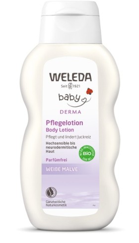 Weleda Baby Derma White Mallow Body Lotion Βρεφικό Γαλάκτωμα Σώματος με Μολόχα, 200ml