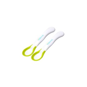 Kidsme Σετ 2 Κουταλιών Με Σύστημα White Hot - Lime - KID-0021, 2τμχ