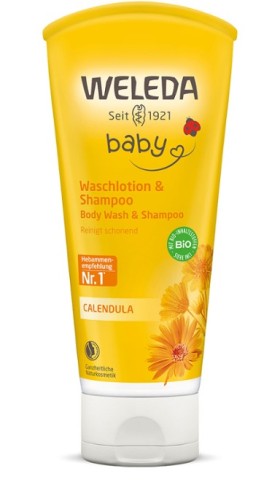 Weleda Παιδικό Σαμπουάν & Αφρόλουτρο Καλέντουλας, 200ml