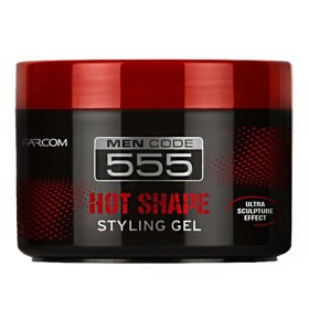 Farcom Men Code 555 Hot Shape Styling Gel Τζελ Μαλλιών, 250ml