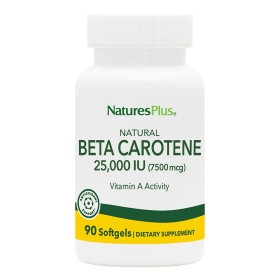 Natures Plus Natural Beta Carotene Ισχυρό Αντιοξειδωτικό, 90caps