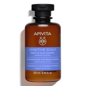 Apivita Sensitive Scalp Prebiotics & Honey Shampoo Σαμπουάν για το Ευαίσθητο Τριχωτό, 250ml