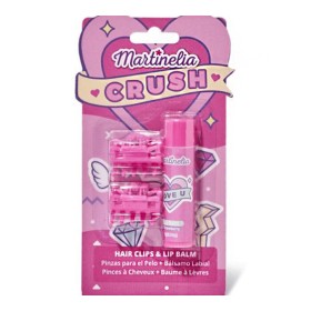 Martinelia Crush Beauty Κοκαλάκια Μαλλιών & Lip Balm Strawberry, 1σετ