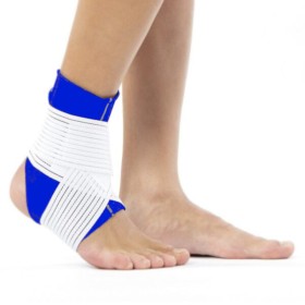 Anatomichelp 0031 Επιστραγαλίδα με 2 Δέστρες Neoprene Μπλε, 1 τμχ