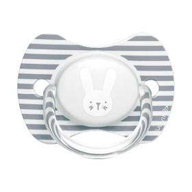 Suavinex Πιπίλα Σιλικόνης Φυσιολογική Hygge Rabbit Grey 6-18m, 1τμχ 