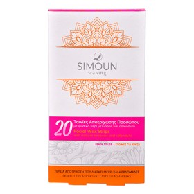 Simoun Waxing Ταινίες Αποτρίχωσης Προσώπου, 20τμχ