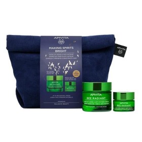 Apivita Promo Making Spirits Bright Bee Radiant Κρέμα-Gel Πλούσιας Υφής, 50ml & ΔΩΡΟ Gel-Balm Νύχτας Για Λείανση & Αναζωογόνηση, 15ml & Μπλέ Νεσεσέρ