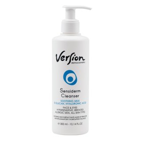 Version Sensiderm Cleanser Soothing Milk Face & Eyes Καθαριστικό Γαλάκτωμα για Πρόσωπο & Μάτια, 300ml