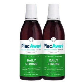 Plac Away Σετ Στοματικής Υγιεινής Daily Strong Care Mouthwash Στοματικό Διάλυμα με Γεύση Δυόσμου, 1000ml