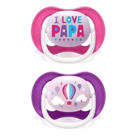 Avent Ultra Air Pacifier Σιλικόνης Pink 6-18m, 2τμχ