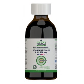 Doctors Formulas Vitamin D3 2500IU & K2 200mcg, Συμπλήρωμα Διατροφής Λιποσωμιακή Φόρμουλα με Βιταμίνες D3 & Κ2, 150ml